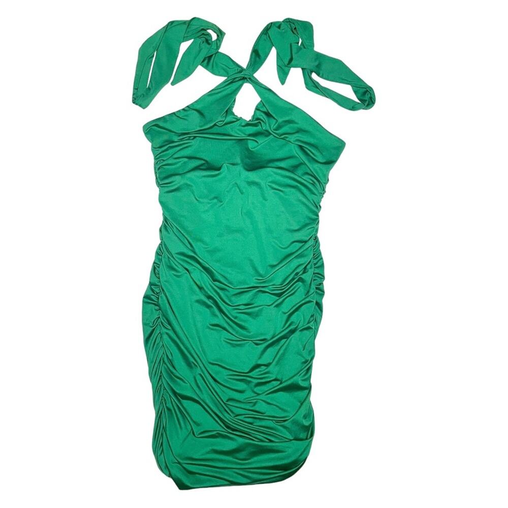 Princess Polly Masen Mini Dress Forest Green Size 8